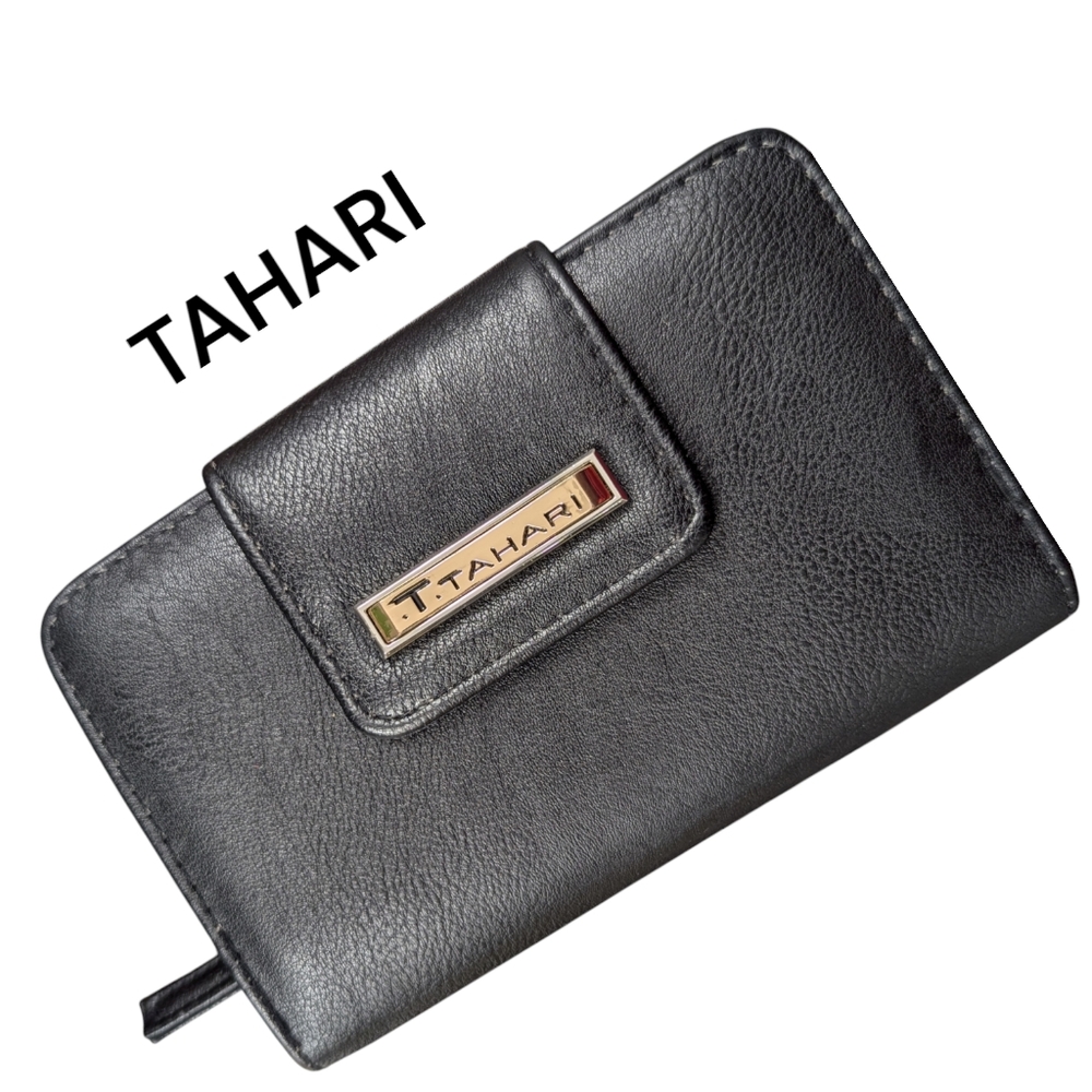 Tahari | Women's ID Protection Lining Wallet | Black | 8 Credit Card Slots RFID